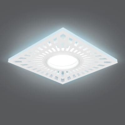 Встраиваемый светильник Gauss Backlight BL128 белый GU5.3 3W Led 4000K