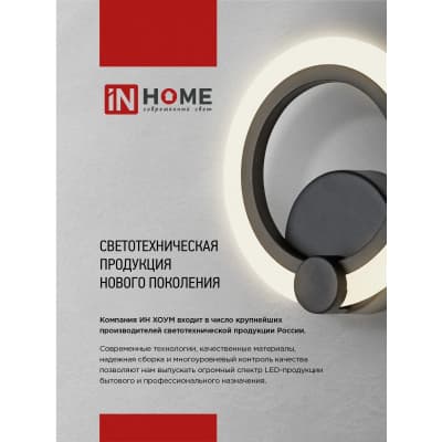 Светильник светодиодный IN HOME ELEGANT ARIS-W 60Вт 230В 3000-6500K 4700Лм 450х450х75мм c пультом ДУ белый 4690612043340