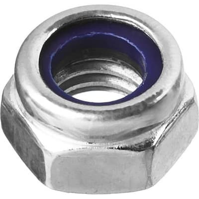 Оцинкованная гайка ЗУБР DIN 985 с нейлоновым кольцом, M4, 20 шт, кл. пр. 6 303586-04