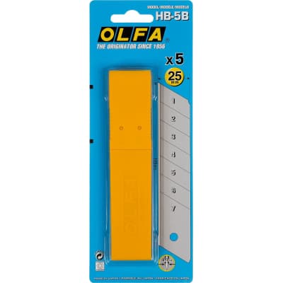 Лезвия сегментированные OLFA 25 мм, 5 шт. OL-HB-5B