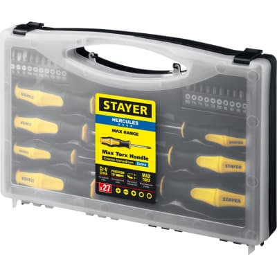 STAYER Hercules-K27 набор отверток с насадками 27 шт 25827