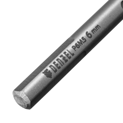 Сверло спиральное по металлу 6 х 139 мм, Р6М5, Golden Tip, удлиненное Denzel 718256