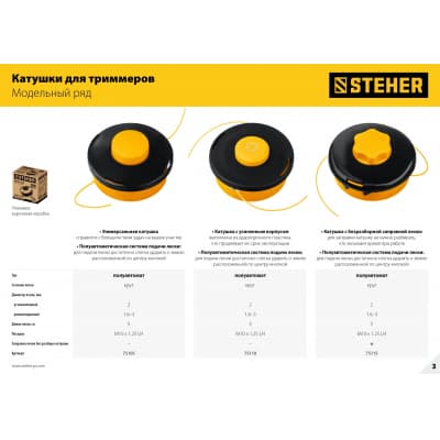 Катушка для триммера BTH-10R (М10Х1.25LH) STEHER 75110