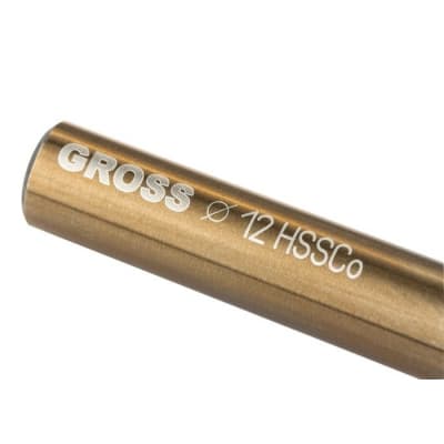 Сверло спиральное по металлу, 12 мм, HSS-Co Gross 72354