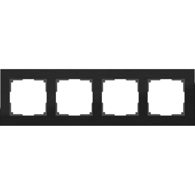 Рамка на 4 поста Werkel Aluminium WL11-Frame-04  черный алюминий 4690389110474