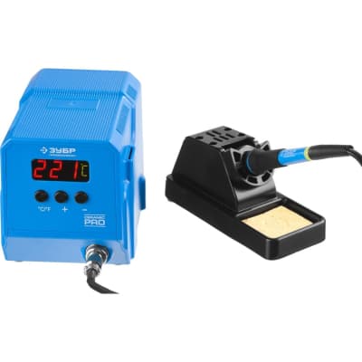 Паяльная станция цифровая ЗУБР 50-480°C, 60 Вт, низкотемпературная 55336 Профессионал