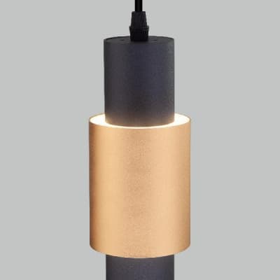 Подвесной светильник Bento 50204/1 LED черный/матовое золото Eurosvet