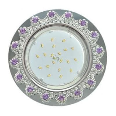 Встраиваемый светильник Ecola GX53 H4 5360 Glass хром/зеркальный/аметист FP53RNECB