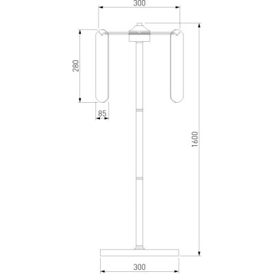 Торшер Eurosvet Claire 01171/3 золото