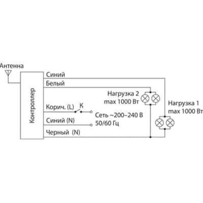 Пульт управления светом Y2 Elektrostandard 2-канальный