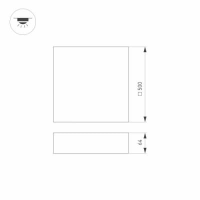 Потолочный светильник Arlight QUADRO 034802