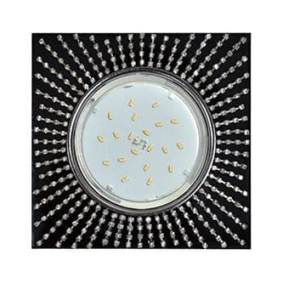 Встраиваемый светильник Ecola GX53 H4 5352 Glass хром/черный/зеркальный FR53SGECB