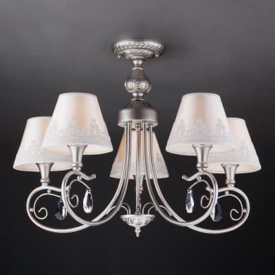 Люстра потолочная Eurosvet Incanto 60069/5 серебро