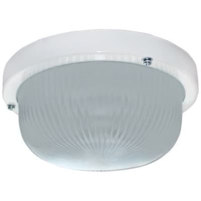 Ecola Light GX53 LED ДПП (DPP) 03-7-101 светильник Круг накладной IP65 1*GX53 матовое стекло белый 185х185х85 TR53L1ECR