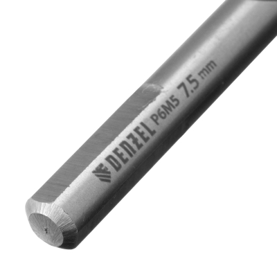 Сверло спиральное по металлу 7,5 x 109 мм, Р6М5, Golden Tip  Denzel 718238