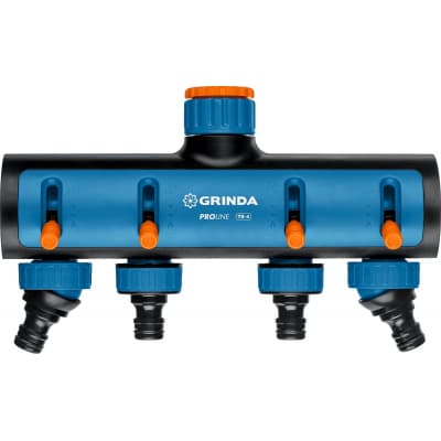 GRINDA PROLine TS-4, 3/4″-1″, распределитель четырехканальный, поливочный, с внутренней резьбой 8-426313_z02
