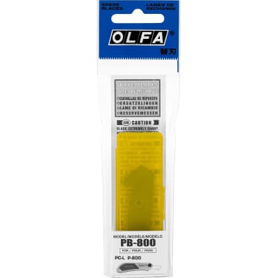 Лезвия двухсторонние для резака OLFA 3 шт., 61х13(16)х0,6 мм OL-PB-800