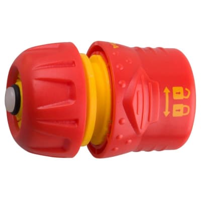 Соединитель GRINDA O 1/2", с автостопом и запирающим механизмом, пластмассовый, 8-426331