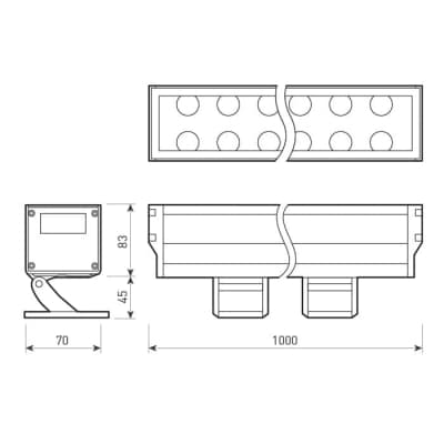 Прожектор уличный Arlight LINE WALLWASHER 026097