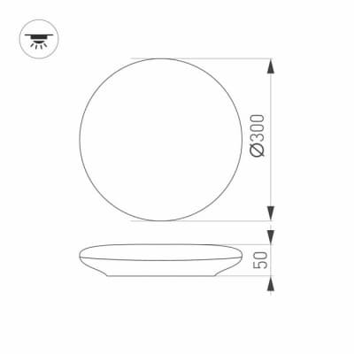Потолочный светильник Arlight FRISBEE 030104