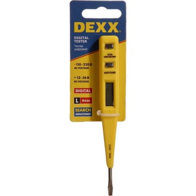 Тестер напряжения DEXX 12-220 В, 130 мм 45270