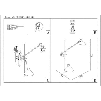 Бра ST Luce Jarro SL1803.201.02