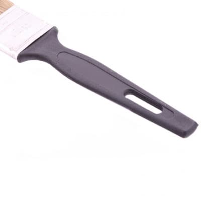 Кисть флейцевая Стандарт, 35 х 6 мм, натуральная щетина, пластиковая ручка Сибртех 82503