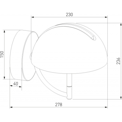 Бра Eurosvet Emisfero 50083/1 LED золото