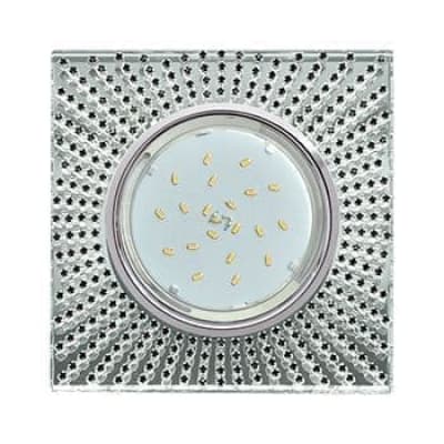 Встраиваемый светильник Ecola GX53 H4 5352 Glass хром/зеркальный/черный FB53SGECB