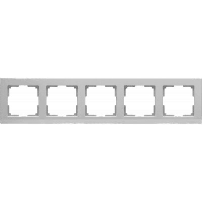 Рамка на 5 постов Werkel Stark WL04-Frame-05 серебряный 4690389063732