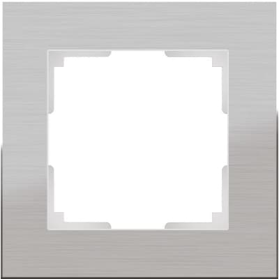 Рамка на 1 пост Werkel Aluminium WL11-Frame-01 алюминий 4690389073625