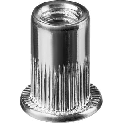 Резьбовые заклепки Nut-S, М5, 1000 шт, стальные с насечками, Kraftool 311707-05
