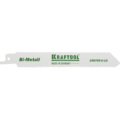Пилка по дереву и металлу KRAFTOOL по дереву и металлу Bi-Met, шаг 1.8-2.5 мм, 130 мм 159705-U-13