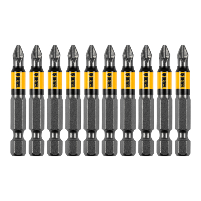 Бита PH2х50, сталь S2, цилиндр., 10 шт. Е 6,3 Denzel 11641
