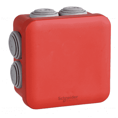 Коробка соединительная Schneider Electric Mureva 80х80х45 IP55 красная ENN05164