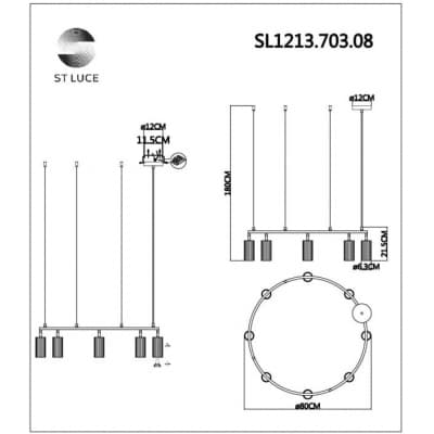 Подвесной светильник ST Luce Kendo SL1213.703.08