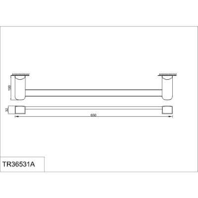 Полотенцедержатель 60 см. RUSH Thira (TR36531A)