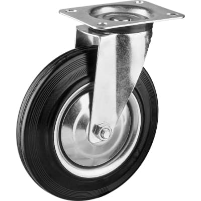 Колесо поворотное ЗУБР 200 мм, 185 кг 30936-200-S Профессионал