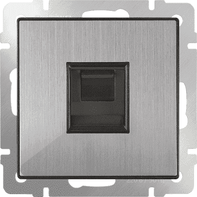 Розетка компьютерная Ethernet RJ-45 Werkel WL02-RJ-45 глянцевый никель 4690389119620