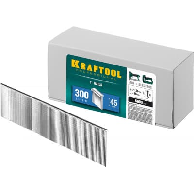 KRAFTOOL 45 мм гвозди для нейлера тип 300, 5000 шт 31785-45