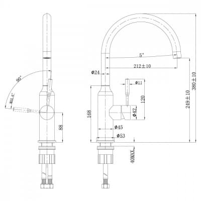 Смеситель для кухонной мойки Lemark Expert (LM5079S)