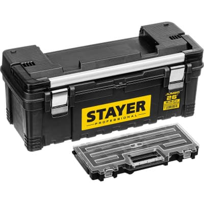 Ящик для инструмента "JUMBO-26" пластиковый, STAYER Professional 38003-26_z01