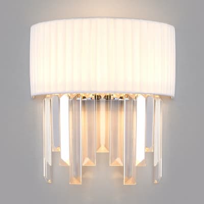 Бра Eurosvet Amantea 10106/2 хром/прозрачный хрусталь Strotskis