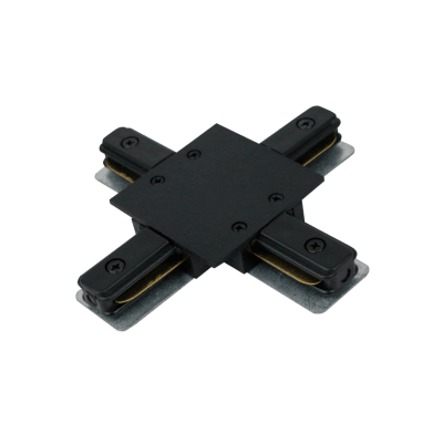 Коннектор шинопровода IN HOME X-образный XC-B-TL черный серии TOP-LINE 4690612045405