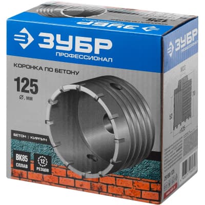 Коронка буровая ЗУБР Профессионал 29180-125
