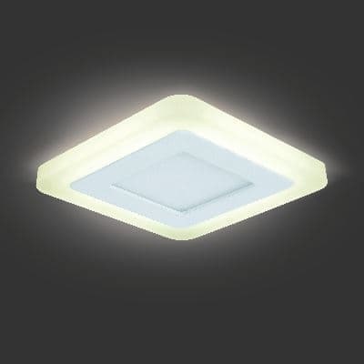 Встраиваемый светильник Gauss Backlight BL120 белый 3+3W Led 3000K
