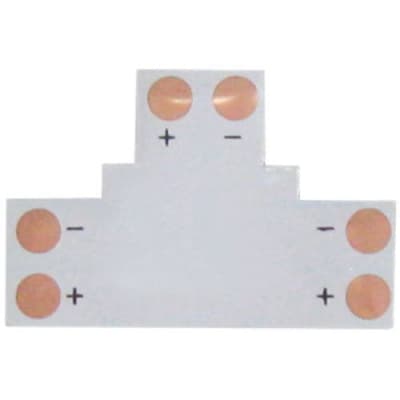 Ecola LED strip connector гибкая соед. плата T для зажимного разъема 2-х конт. 10 mm SC21FTESB