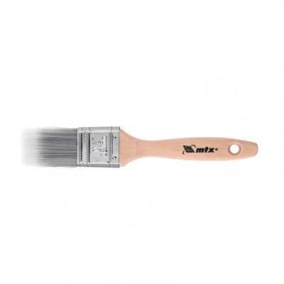 Кисть плоская Platinum 1.5, искусственная щетина, деревянная ручка MTX 83320