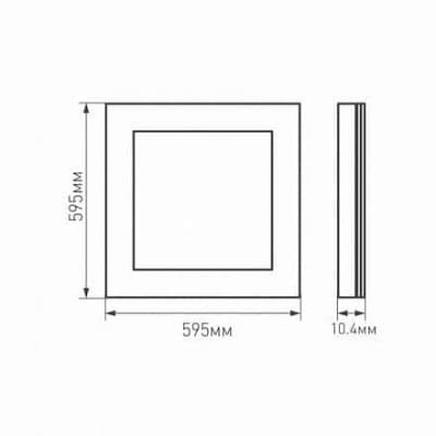 Светодиодная панель Arlight IM-600x600A 40W 6000К IP40 023144