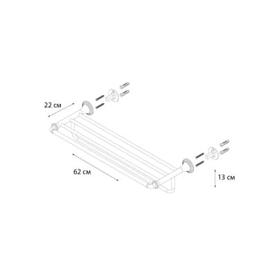 Полка для полотенец FIXSEN Best (FX-71615)
